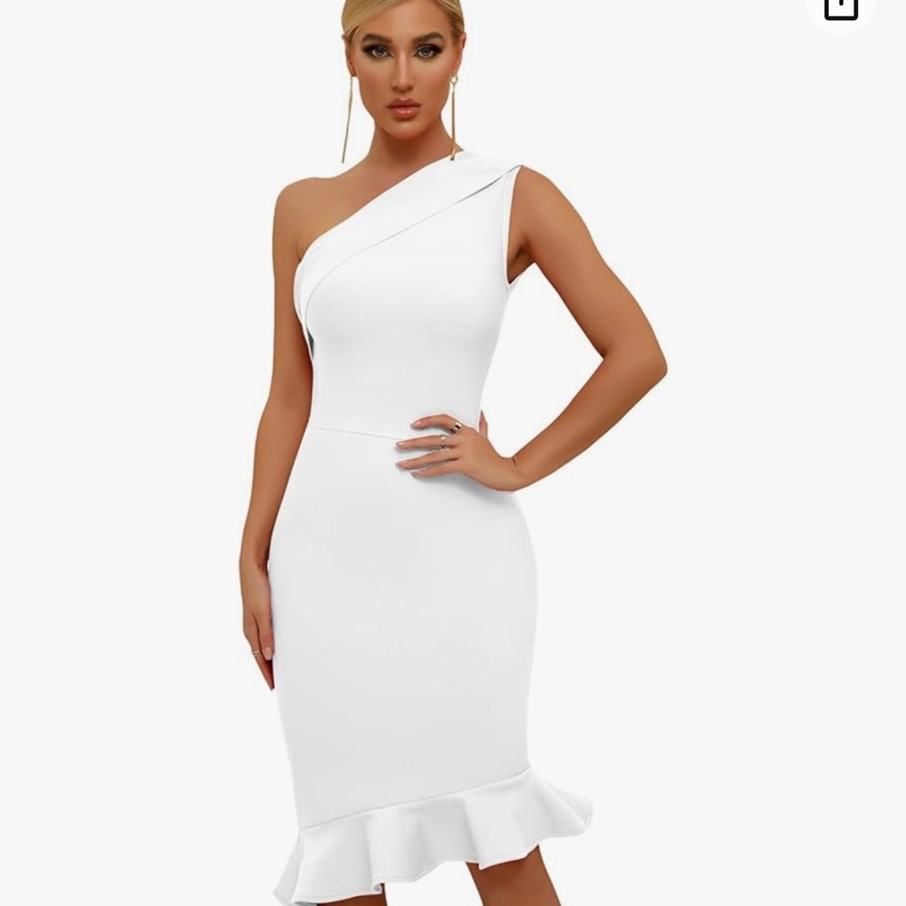 White wedding, cocktail, dress
